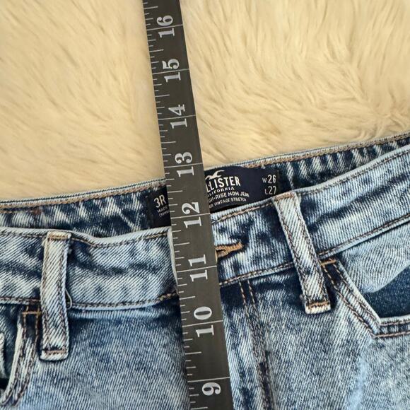 Hollister Ultra High Rise Patchwork Tapered Mom Jeans 3R - Picture 11 of 13